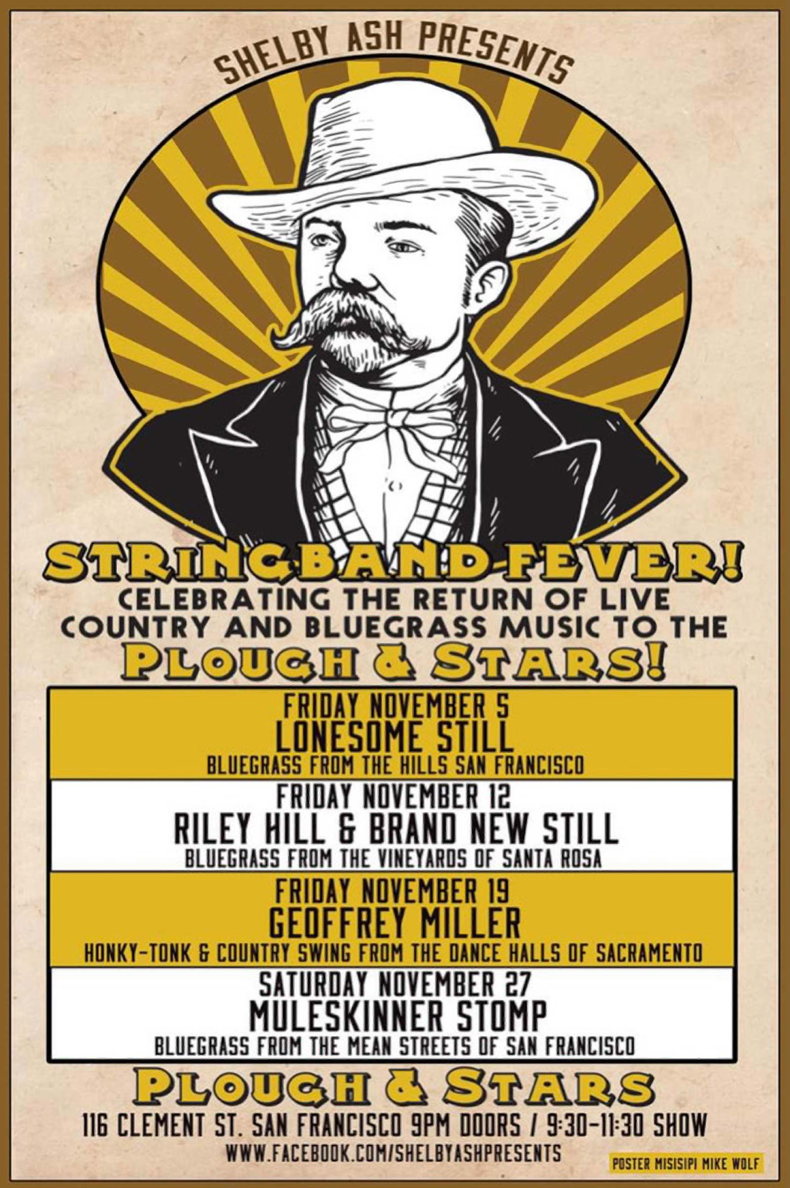 Poster for String Band Fever by Misisipi Mike Wolf